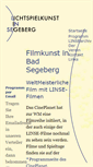 Mobile Screenshot of lichtspielkunst-segeberg.de